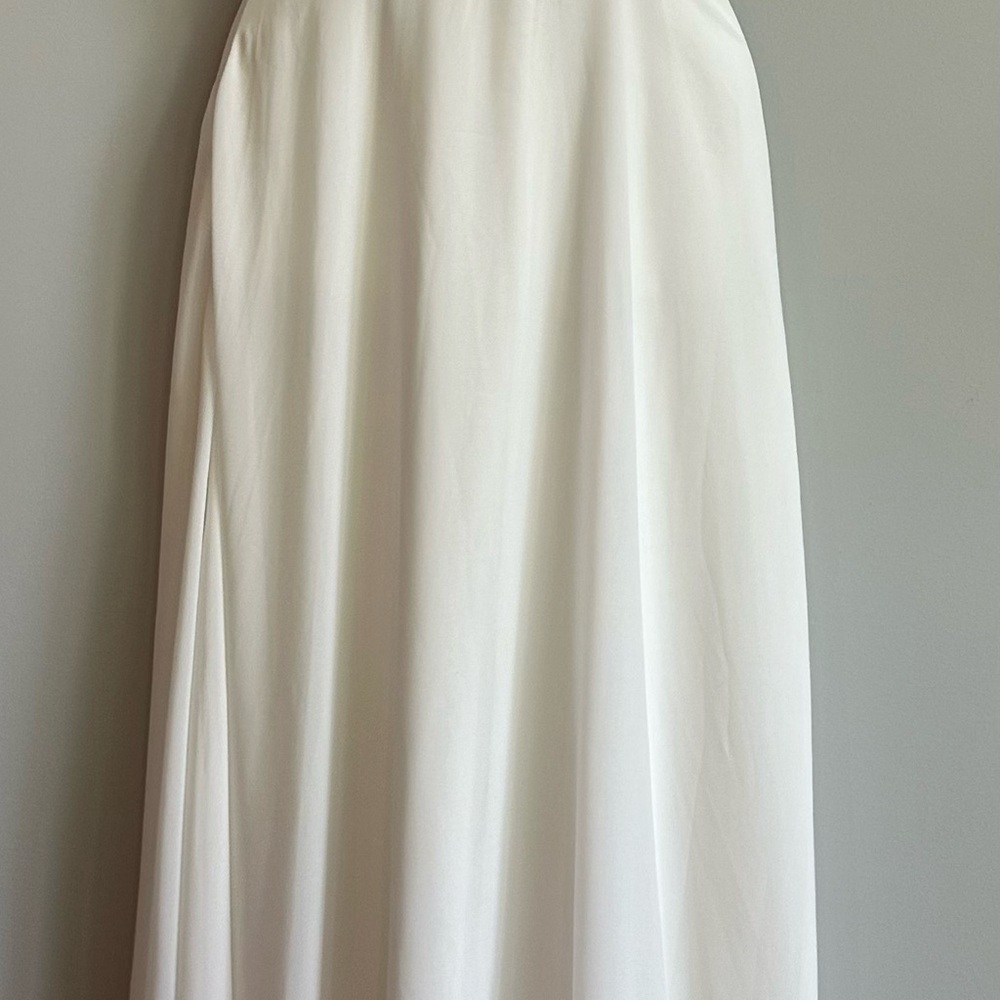 - Lulus White Halter Top Dress - Size Small - wedding, Engagement, shower dress - Picture 2 of 6